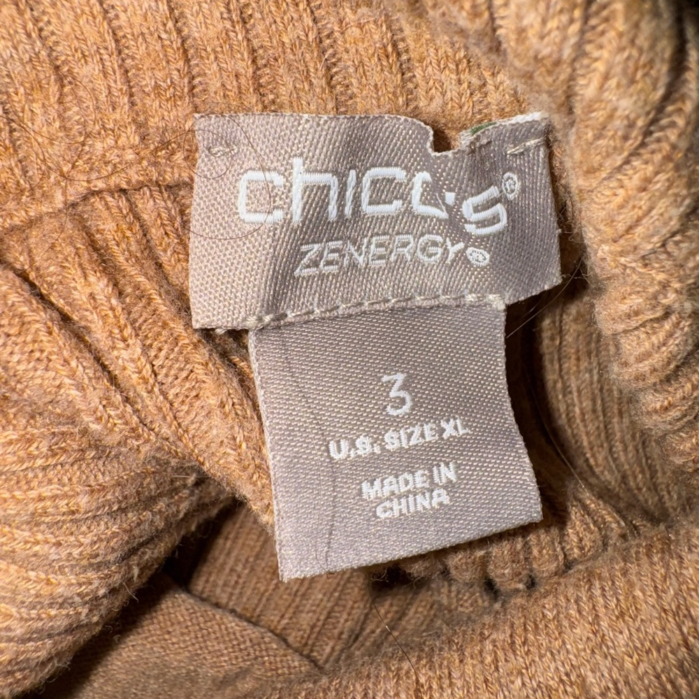 Chico's Zenergy Sweater - Brown size 3